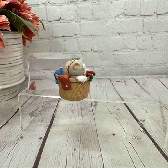 vtg 1998 hallmark KEEPSAKE Ornament Cat naps series #5 collectors series cat mom - Picture 5 of 8